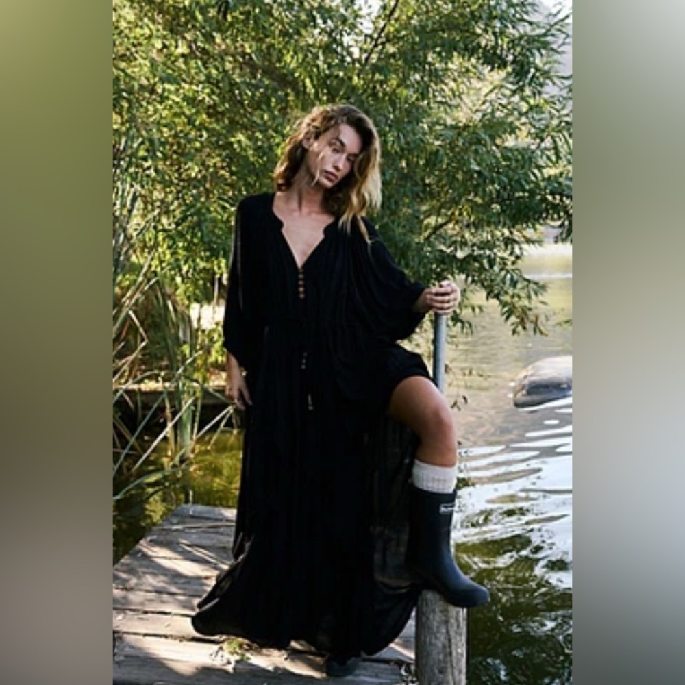 FREE PEOPLE // Plenty of Love Maxi in Black (colorway no longer sold)